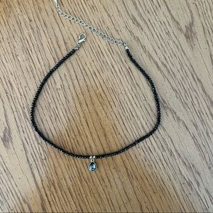 Black sparkle choker